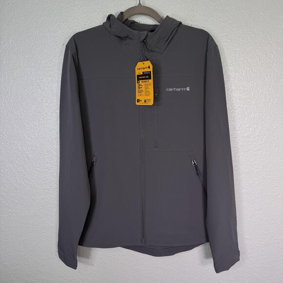 Carhartt Other - Carhartt Jacket Mens Small Force Sun Defender Relaxed Rugged Flex Zip Grey NEW